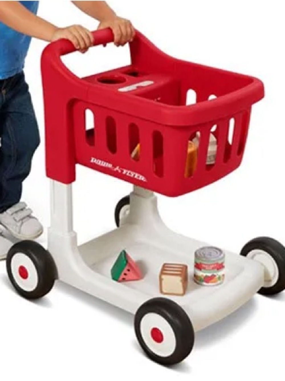 Radio Flyer Red Toddler Shopping Cart - Push-Along Role Play